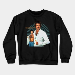 Retro tom selleck 80s Crewneck Sweatshirt